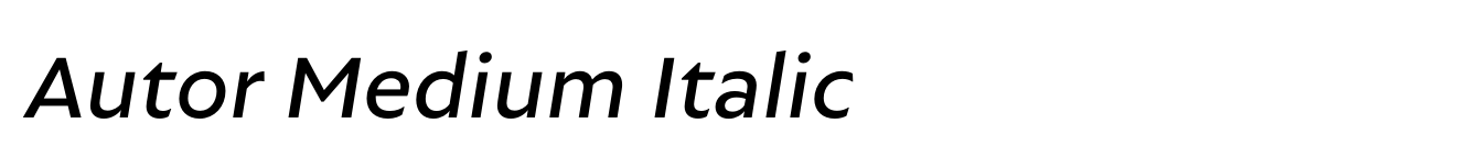 Autor Medium Italic